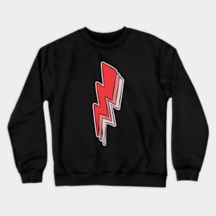 Cool Girly Pink Lightning Bolt Crewneck Sweatshirt